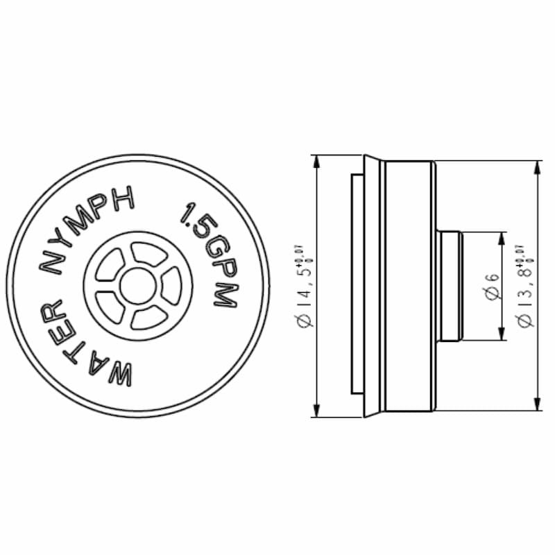 304SS 1.5gpm water saving Flow Restrictors