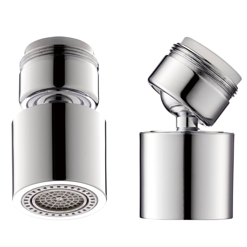 Accessoire pour robinet de cuisine à grand débit réglable et à rotation large