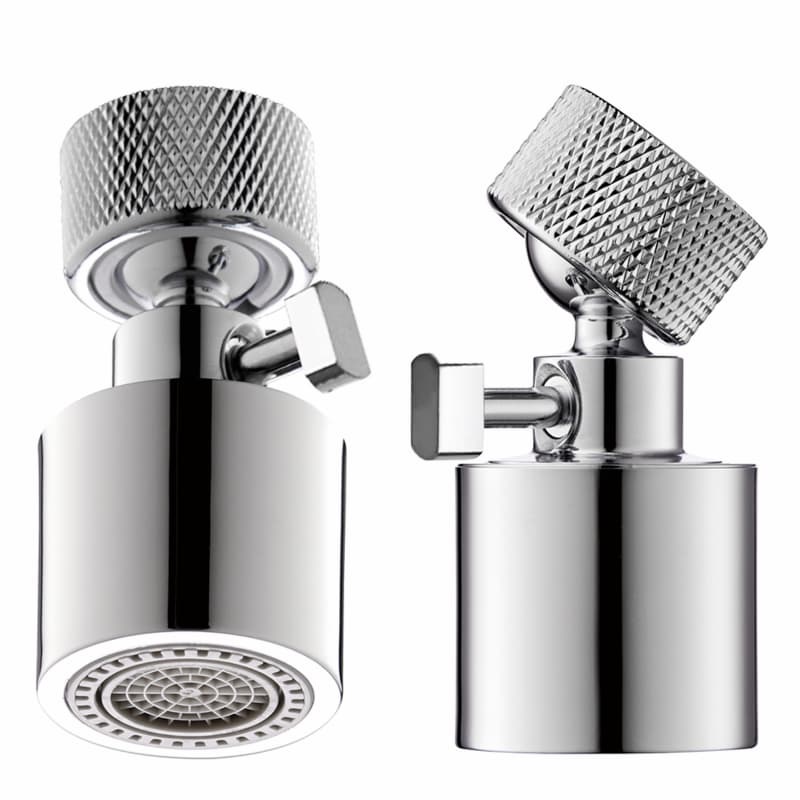 Aérateur de robinet à double mode et débit réglable, compatible avec les robinets de cuisine