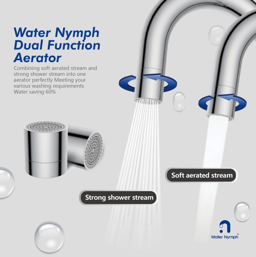 Quel est l'avantage de l'aérateur de robinet à double mode de Xiamen Water Nymph ?