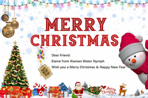 La Nymphe des Eaux vous souhaite un Joyeux Noël et une Bonne Année